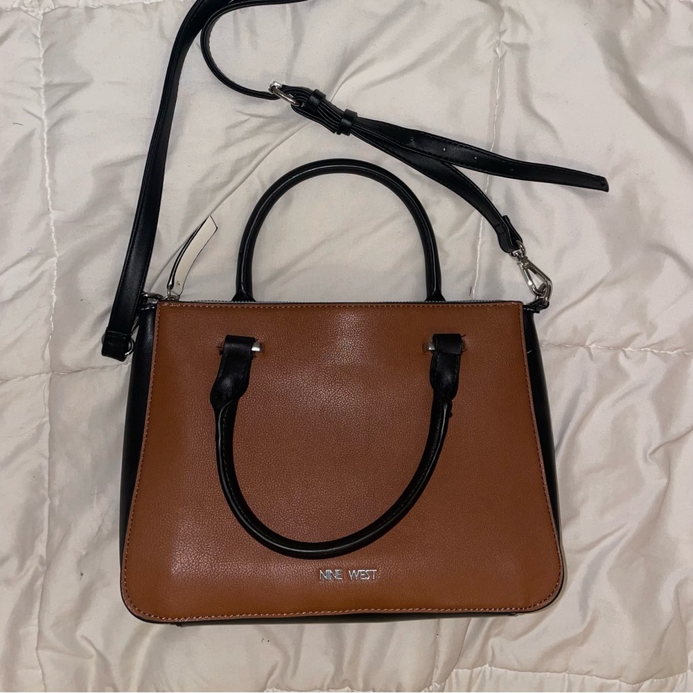 Nine West Basic Neutral Tones Crossbody Purse - image 2